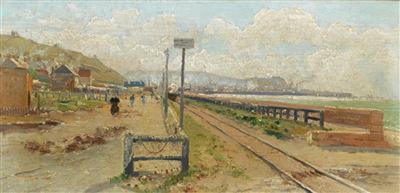 "Uferbahn auf Jersey " by Theodor von Hörmann