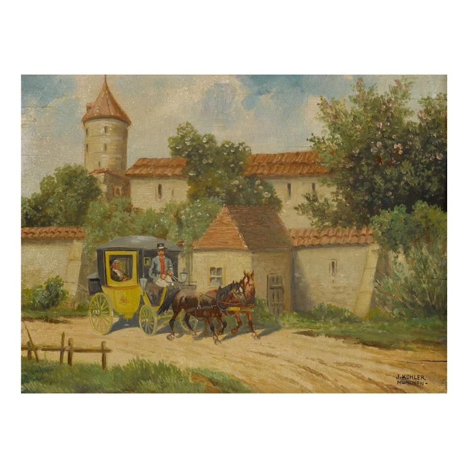 A JAUNT IN THE CARRIAGE by German School
