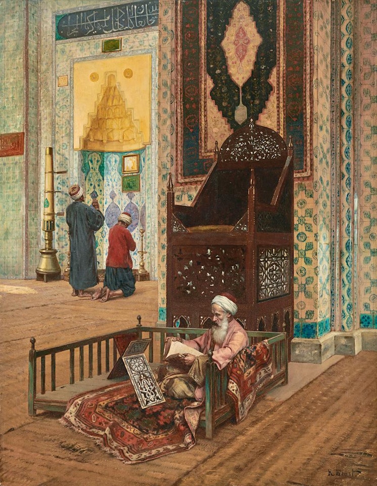 THE MOSQUE OF RÜSTEM PASHA, CONSTANTINOPLE by Rudolf Ernst
