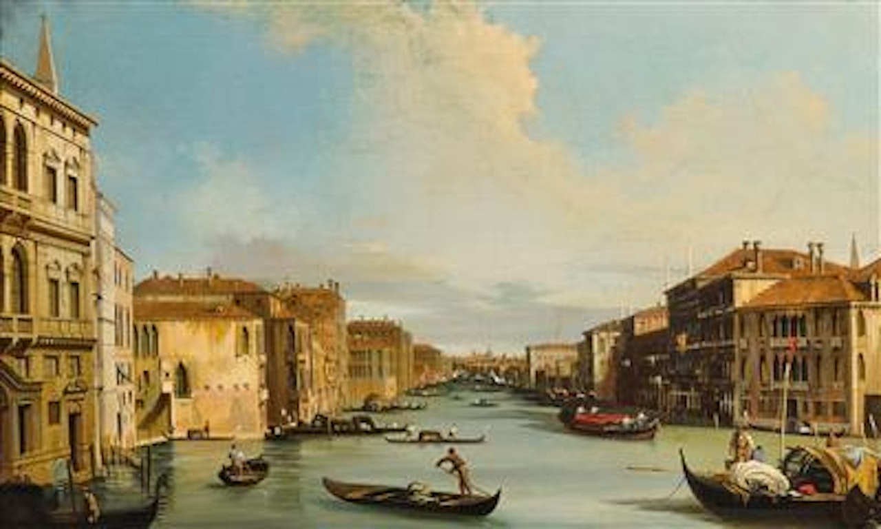 Venice the Grand Canal from Balbi Palace to the Rialto Bridge by Carlo Grubacs