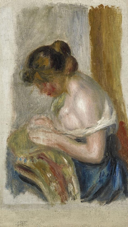 La Couseuse by Pierre-Auguste Renoir