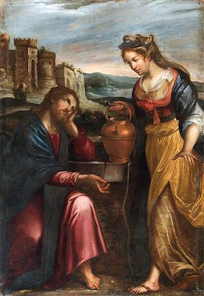 Christ and the Samaritan woman at the well by Lavinia Fontana