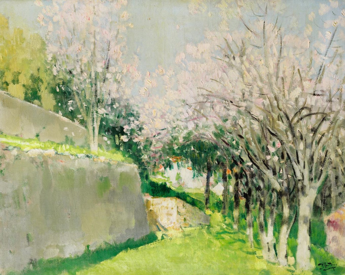 LES AMANDIERS - CAP FERRAT by Pierre Eugène Montezin