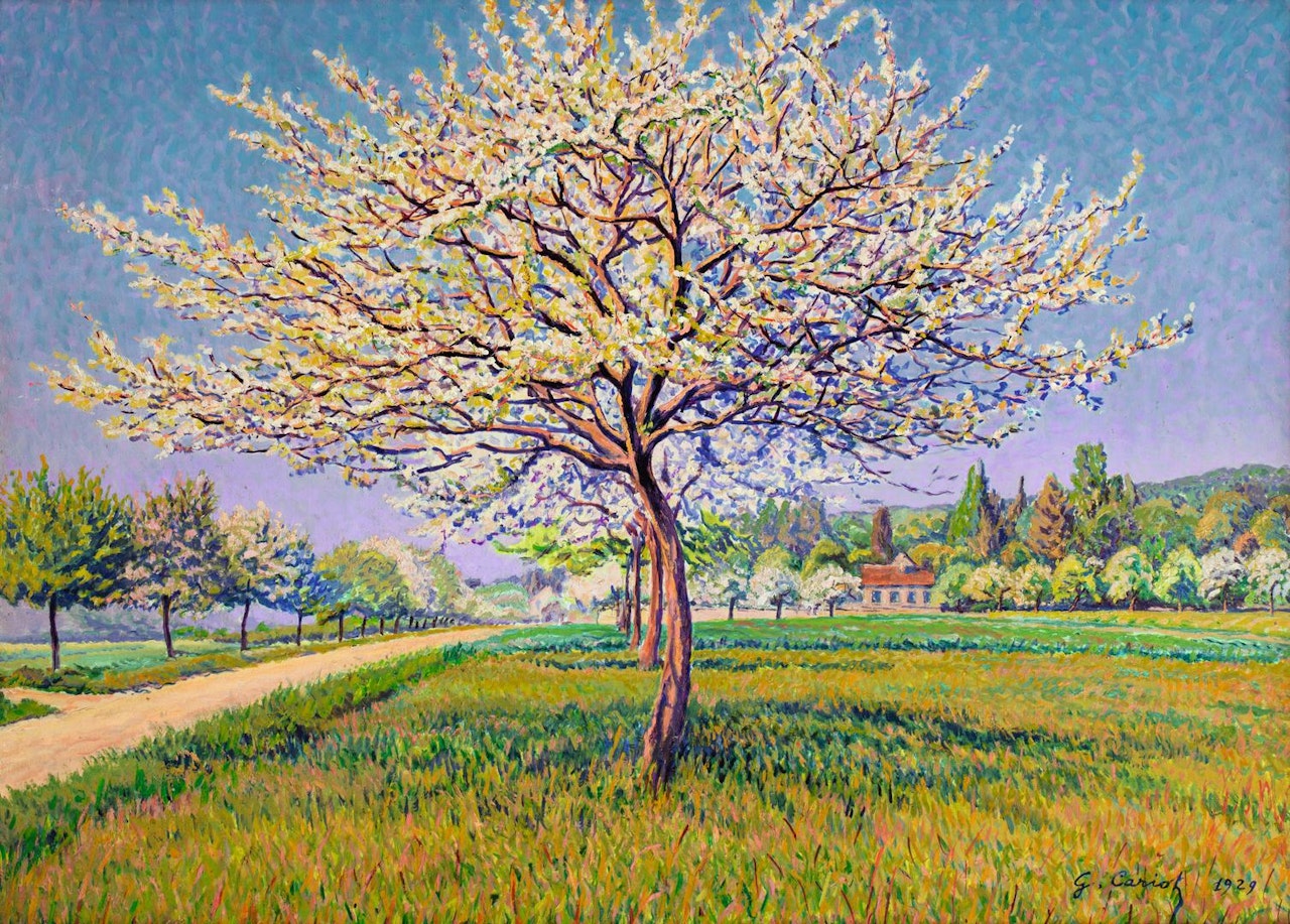 ARBRES EN FLEURS by Gustave Cariot