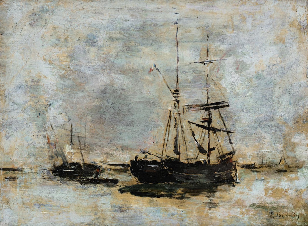 ENVIRONS DE TROUVILLE by Eugène Boudin