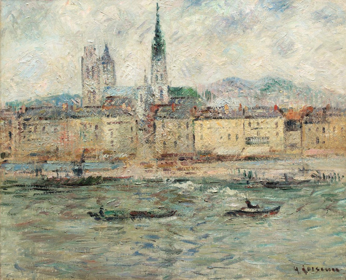 LA SEINE À ROUEN by Gustave Loiseau