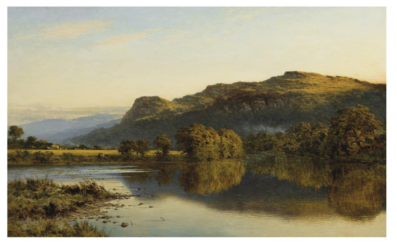 Where Peaceful Waters Glide by Benjamin Williams Leader