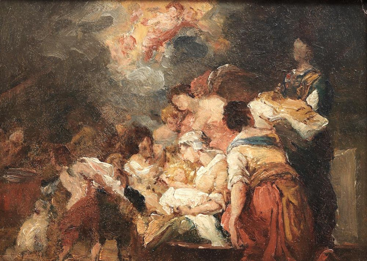 The Adoration by French School