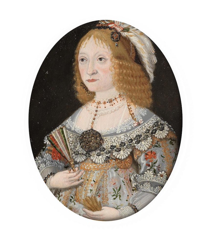 Portrait of Agnes Elizabeth Grafin du Stolberg (1600 – 1651) by German School