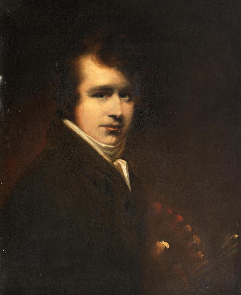 Portrait of an artist by English School