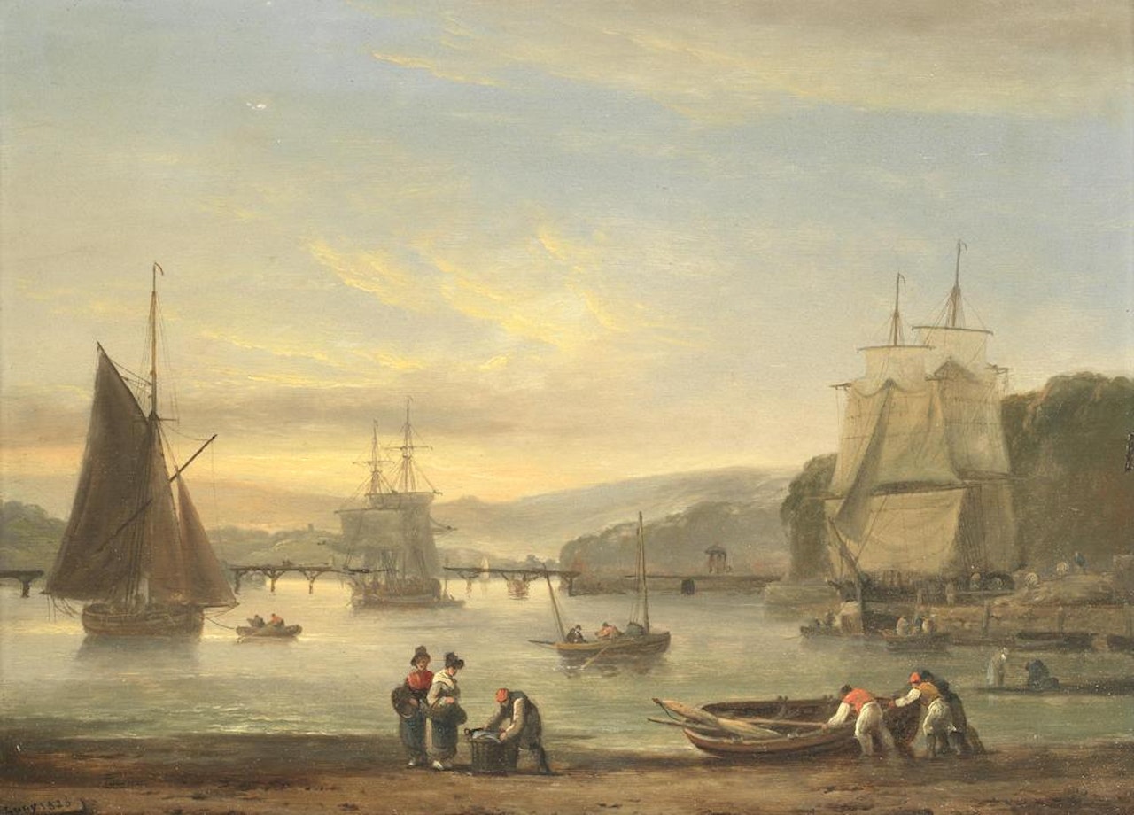 On the River Teign by Thomas Luny