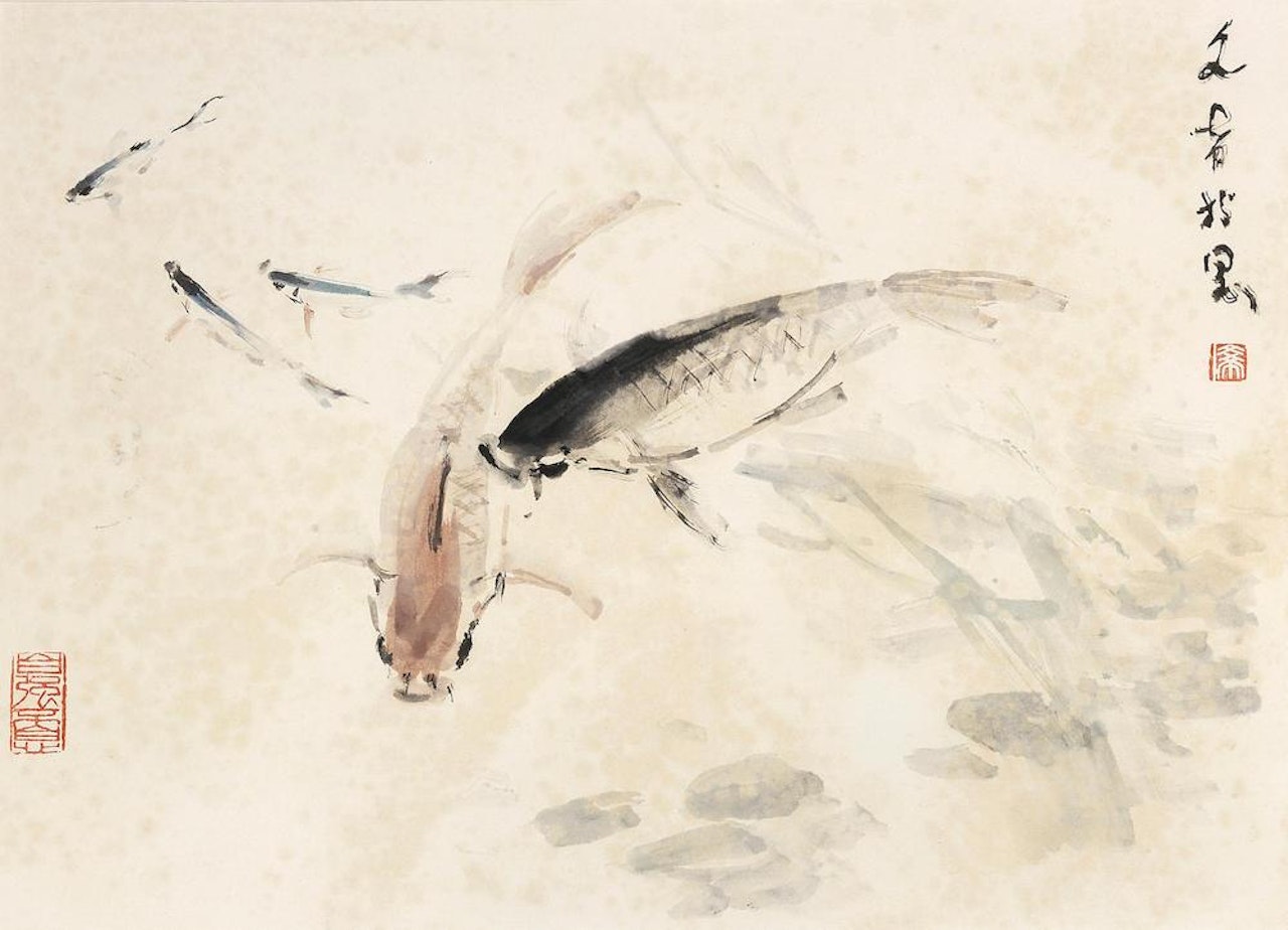 Twin Carps by Chen Wen Hsi