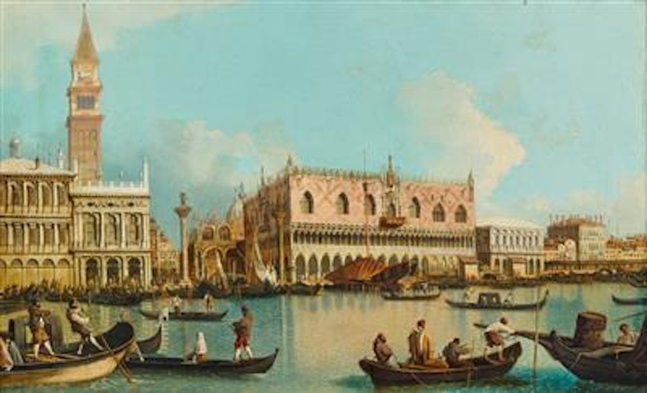 The Molo Venice from the Bacino di San Marco by Circle of Canaletto