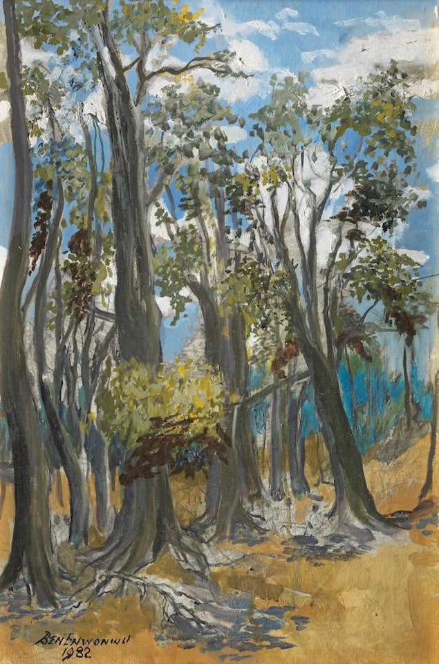 A forest plantation, Zaria by Ben Enwonwu