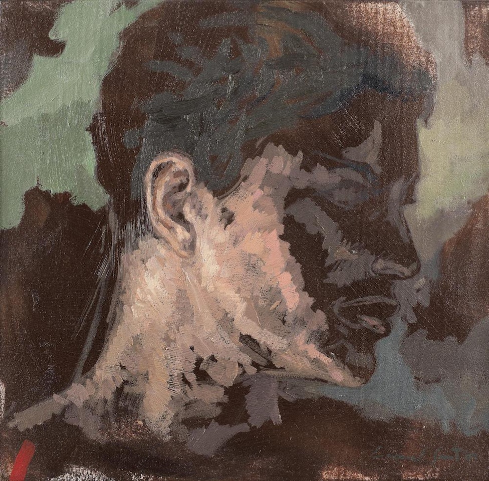 Portrait of a man in profile by Lionel Smit