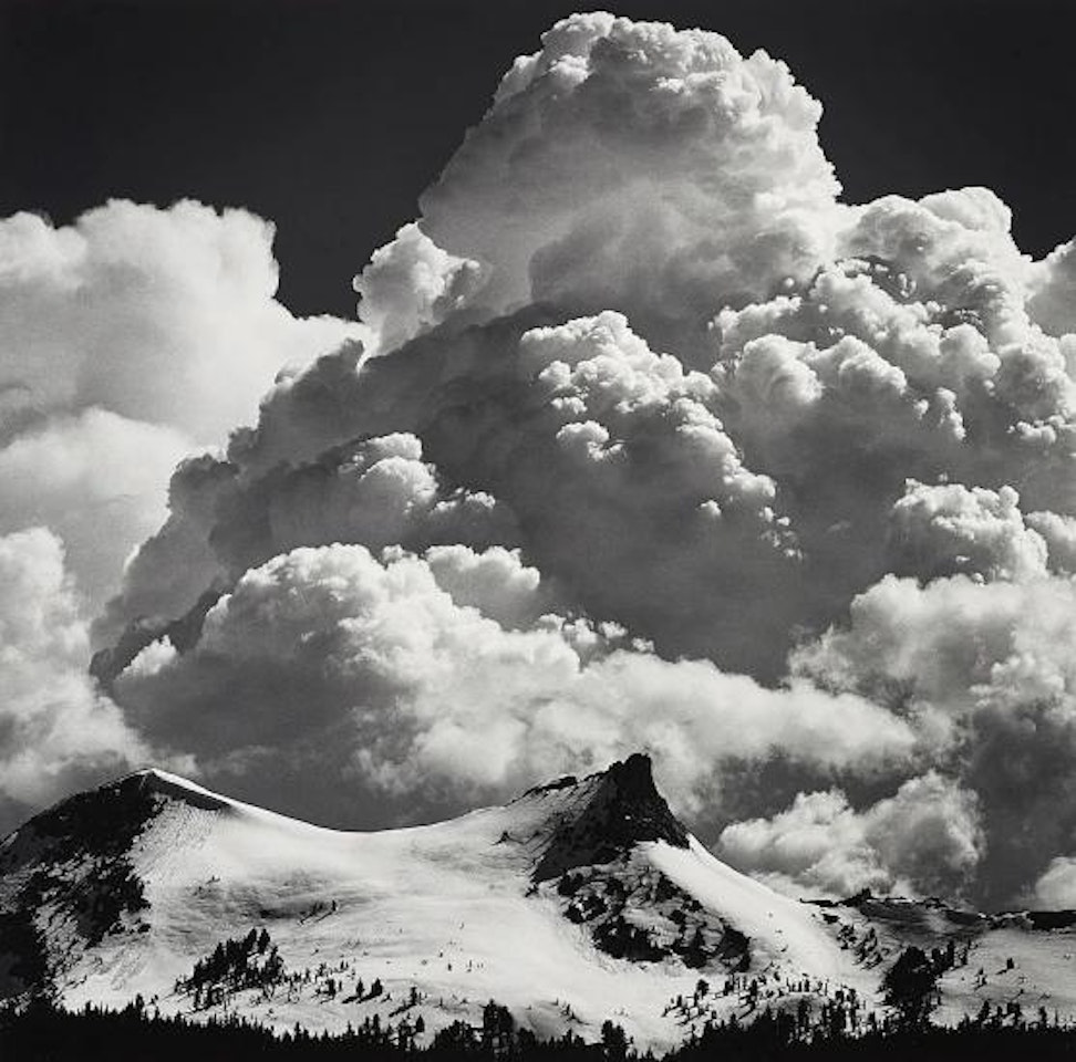 Thunderclouds, Unicorn Peak, Yosemite National Park by Ansel Adams