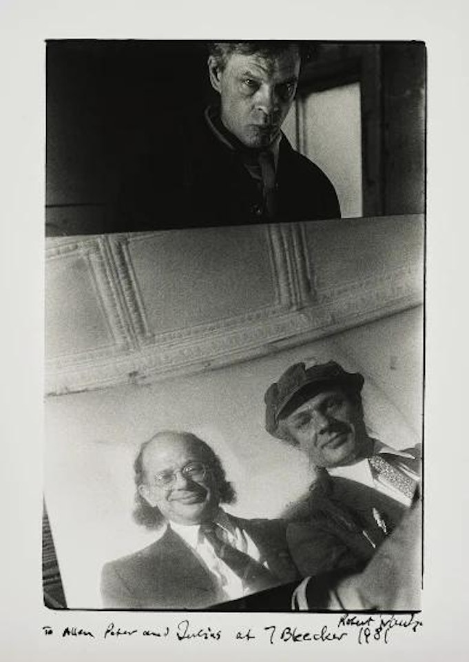 Allen Ginsberg with Peter and Julius Orlovsky by Robert Frank