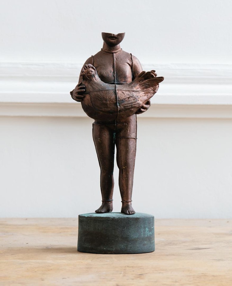 PETITE FILLE À LA POULE by Claude Lalanne