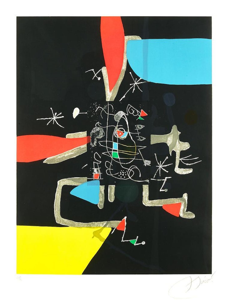 l'Libre dels sis Sentits lV (D.) by Joan Miró