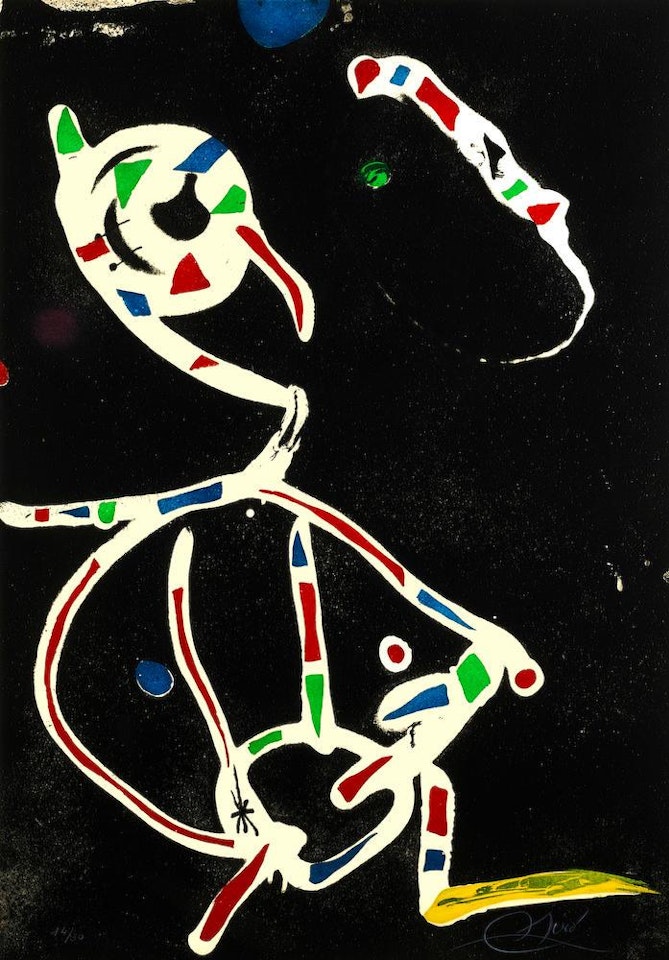 La Traca III, from Fireworks III (Dupin, ) by Joan Miró