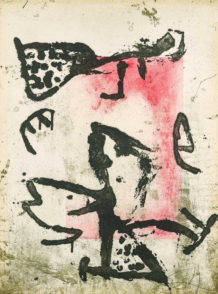 Rupestres lX (Cave Paintings) (D. ) by Joan Miró