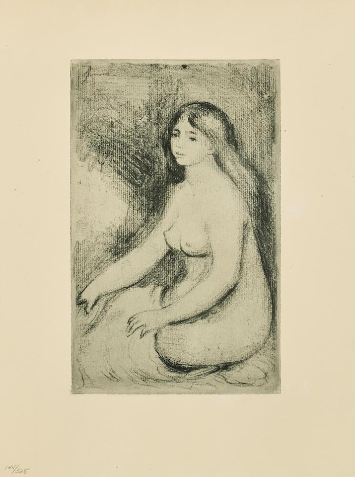 Baigneuse Assise (D. 11) by Pierre-Auguste Renoir