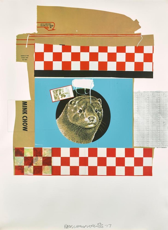 Mink Chow, from Chow Bag series by Robert Rauschenberg