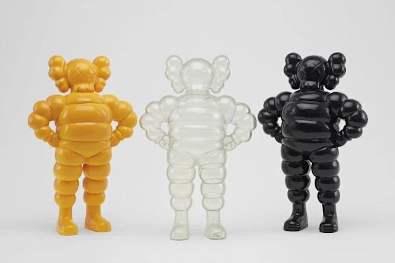Three works: (i) CHUM (Yellow); (ii) CHUM (Clear); (iii) CHUM (Black) by Kaws