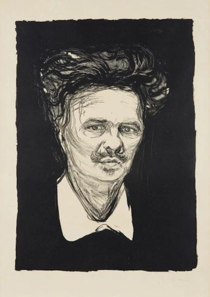August Strindberg by Edvard Munch