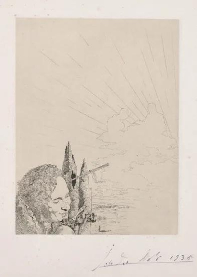 Les Chants de Maldoror (Songs of Maldoror): plate 9 by Salvador Dali