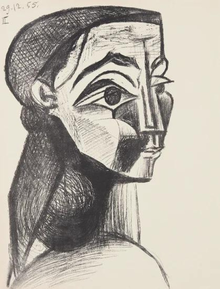 Portrait de femme II (Portrait of a Woman II) (Jacqueline Roque) by Pablo Picasso