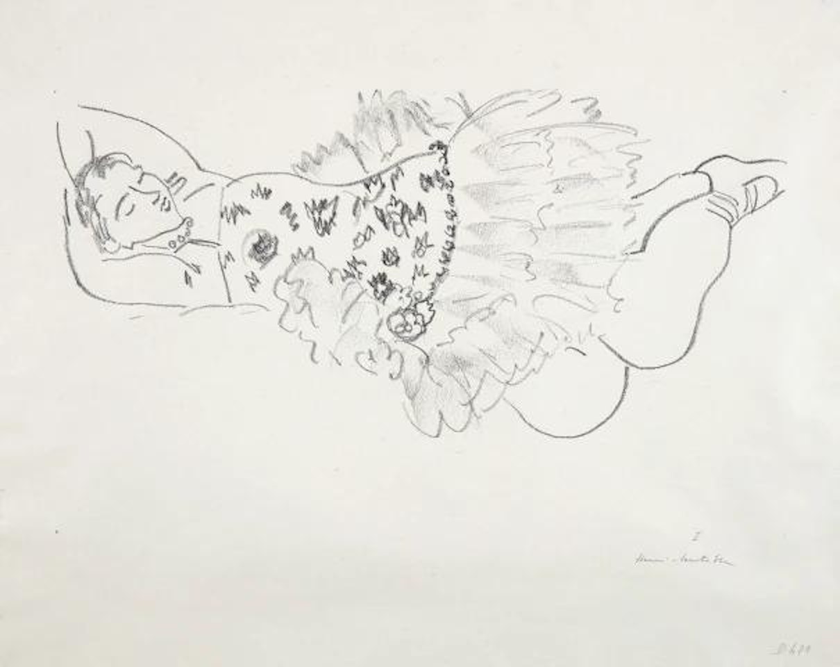 Danseuse endorme (Sleeping Dancer) by Henri Matisse