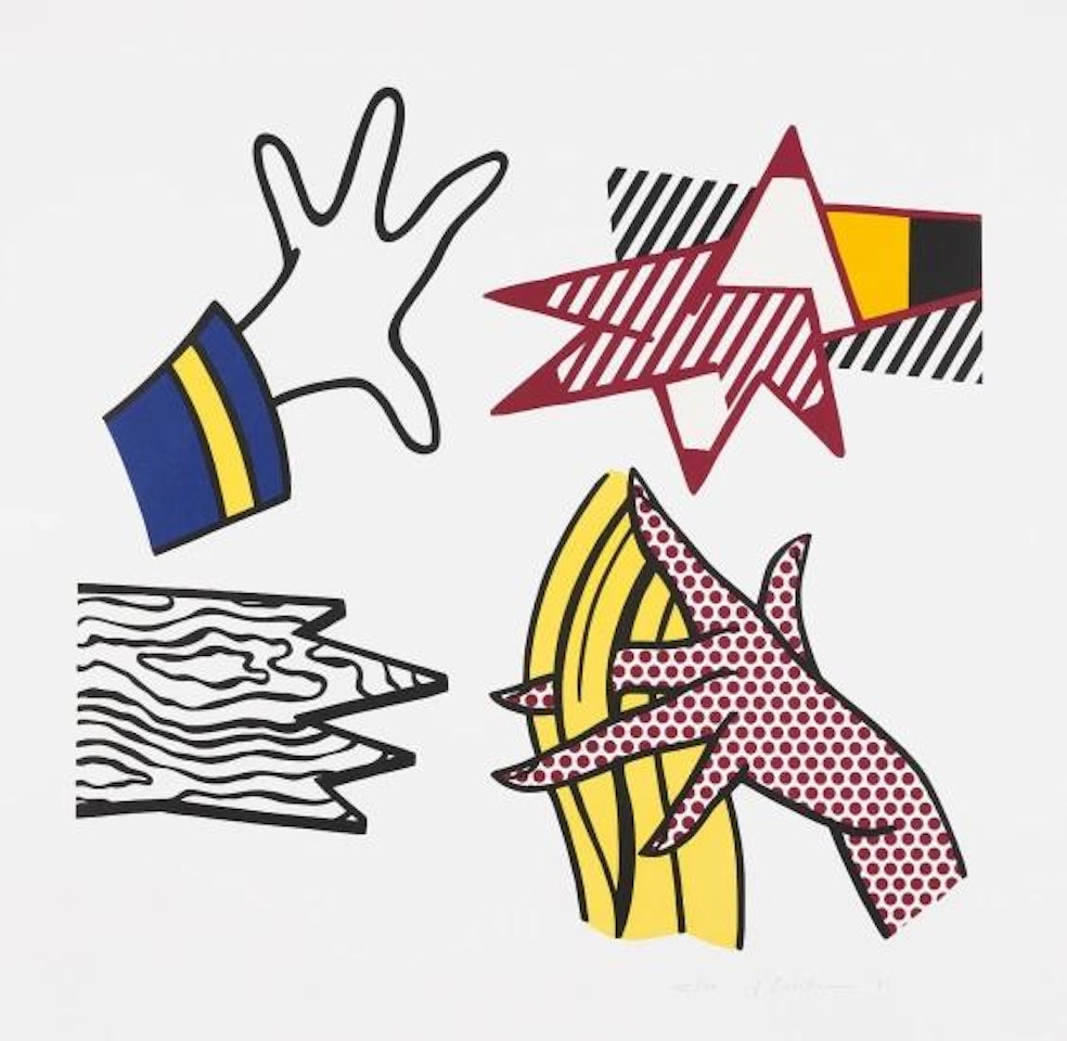 Study of Hands by Roy Lichtenstein