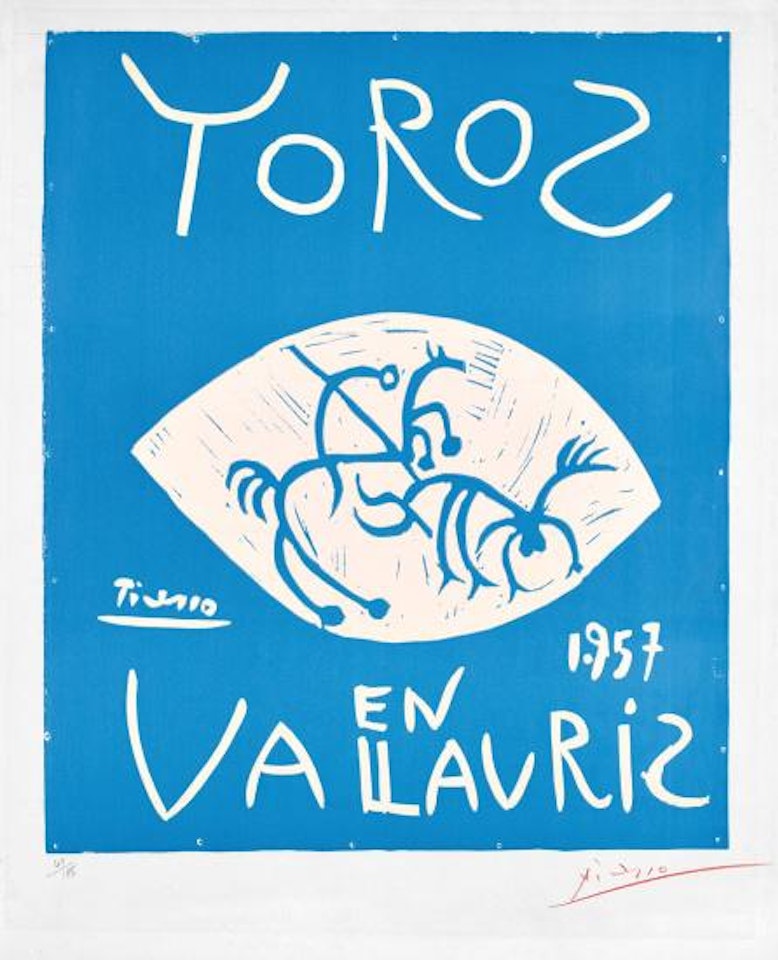 Toros en Vallauris by Pablo Picasso