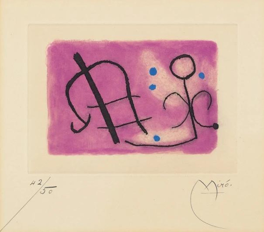 Fusée (Rocket): one plate by Joan Miró