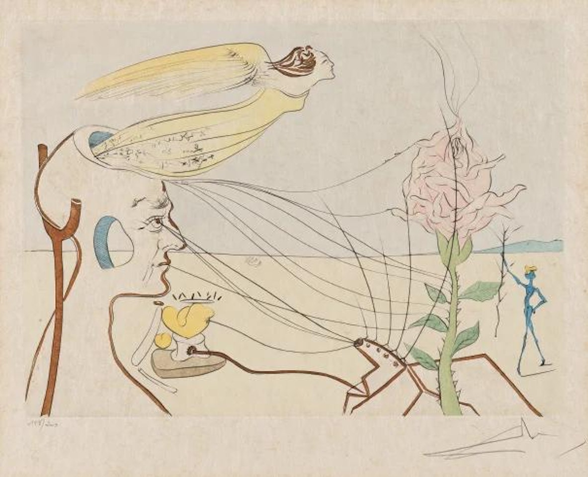 La Rose (The Rose) by Salvador Dali