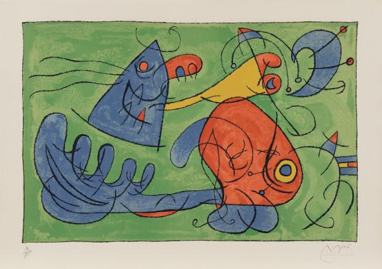 Suites pour Ubu Roi (Suite for King Ubu): plate 12 by Joan Miró