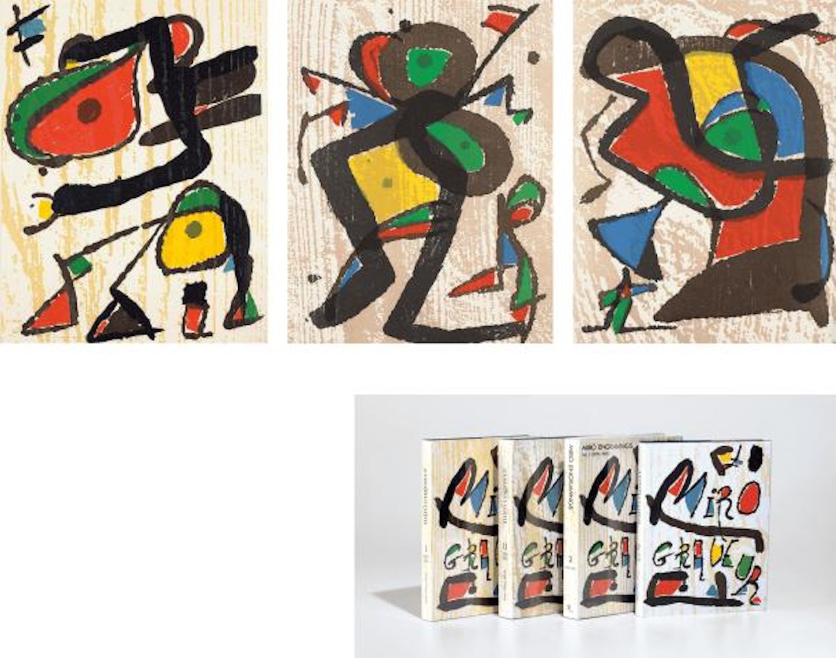 Miró Engraver Catalogue Raisonné, Vols. I-IV: containing 8 original woodcuts by Joan Miró
