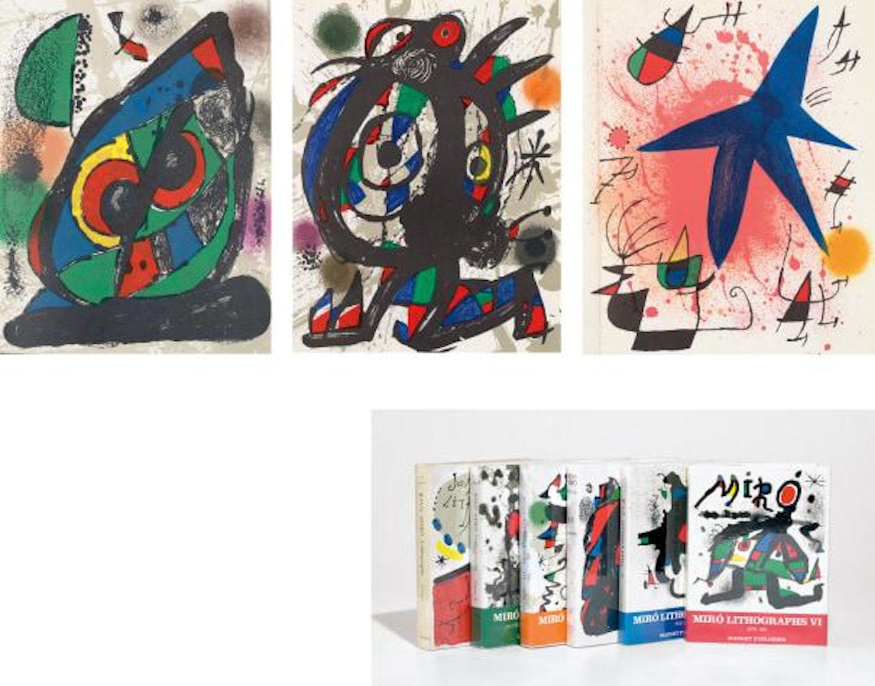 Miró Lithographs Catalogue Raisonné, Vols. I-VI: containing 32 original lithographs by Joan Miró