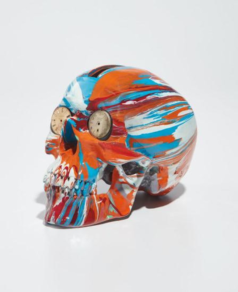 The Hours Spin Skull by Damien Hirst