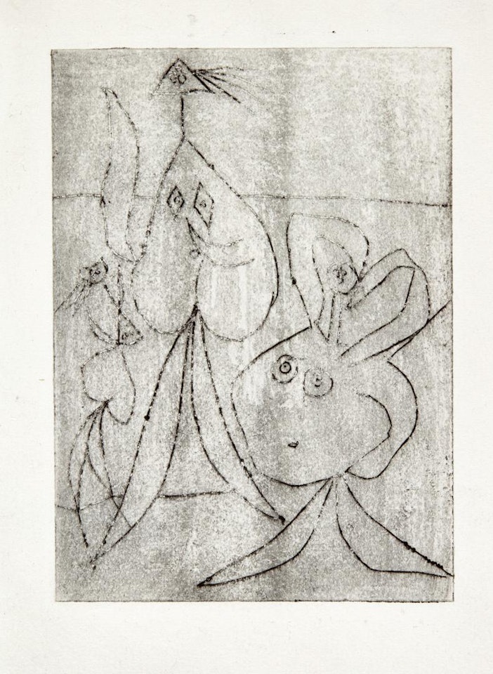 SUR LA PLAGE. TROIS BAIGNEUSES (B. 241; BA. 268) by Pablo Picasso