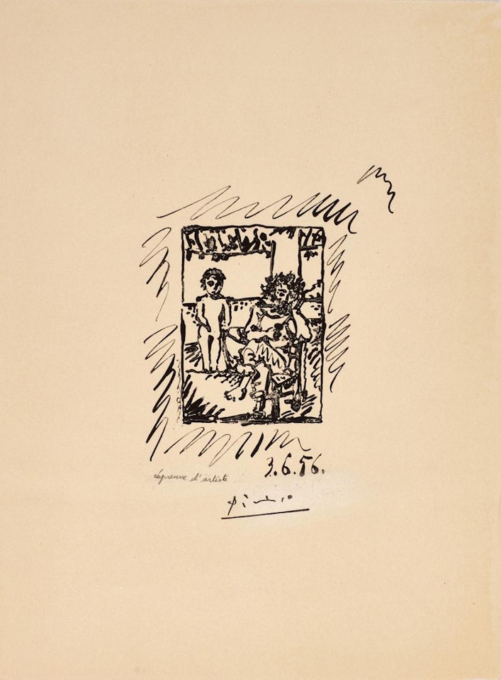 LE FAUNE ET L'ENFANT (M. 283) by Pablo Picasso