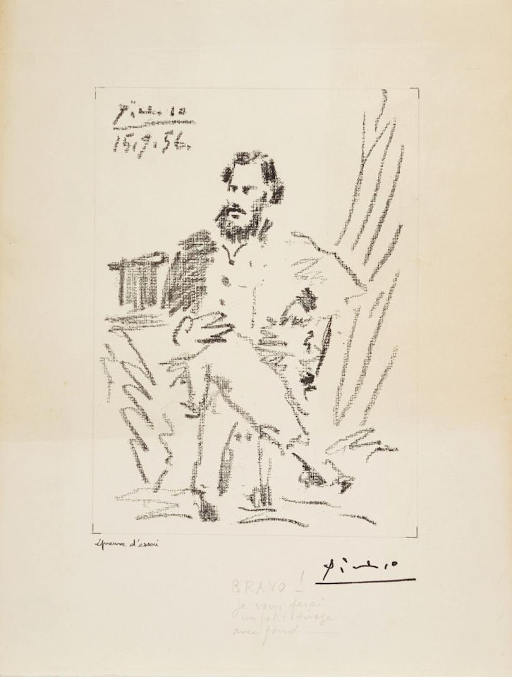 PORTRAIT DE LÉON TOLSTOÏ (B. 825; M. 287) by Pablo Picasso