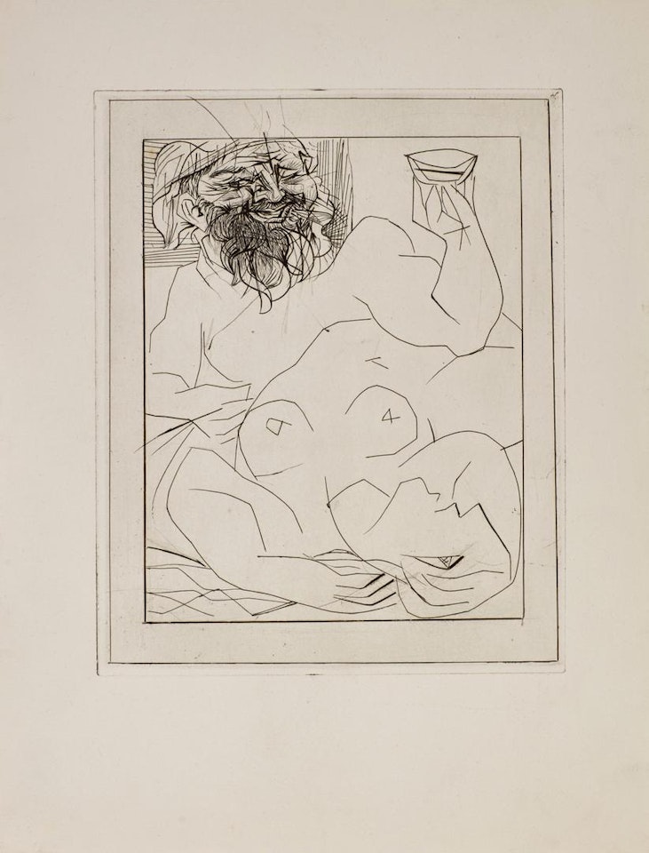 BACCHUS ET MARIE-THÉRÈSE (EN ARIANE?) (B. 284; BA. 432) by Pablo Picasso