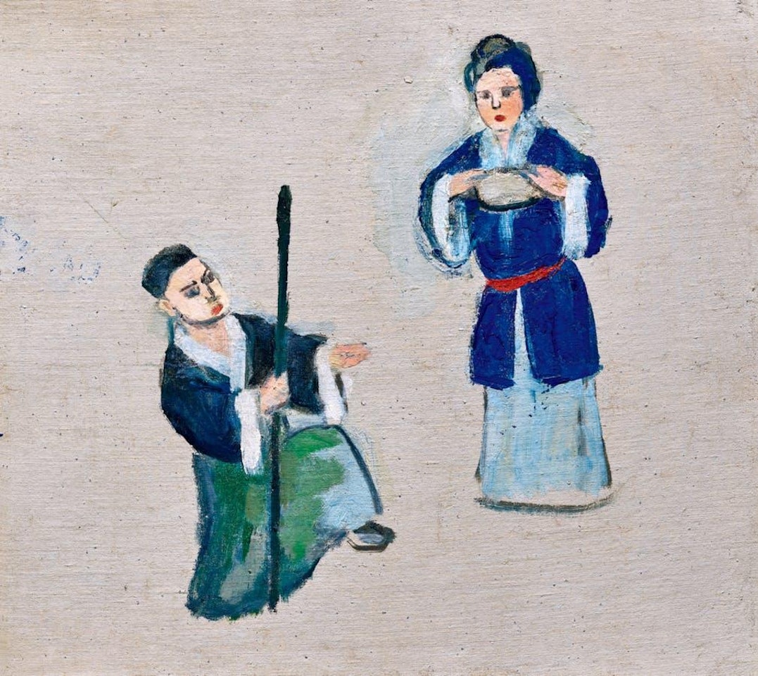 Scene of Chinese Opera by Guan Liang