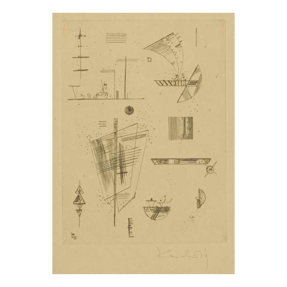ERSTE RADIERUNG FÜR DIE EDITIONS "CAHIERS D'ART" (ROETHEL 194) by Wassily Kandinsky