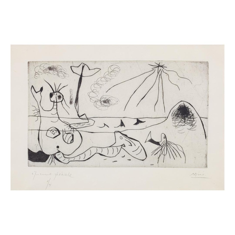 LA BAIGNEUSE (D. 23) by Joan Miró