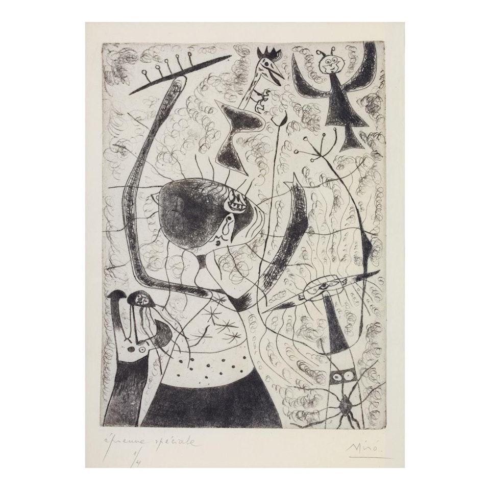 LES TROIS SOEURS (D. 25) by Joan Miró