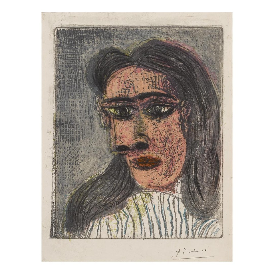 TÊTE DE FEMME III: PORTRAIT DE DORA MAAR (B. 1339; BA. 651) by Pablo Picasso