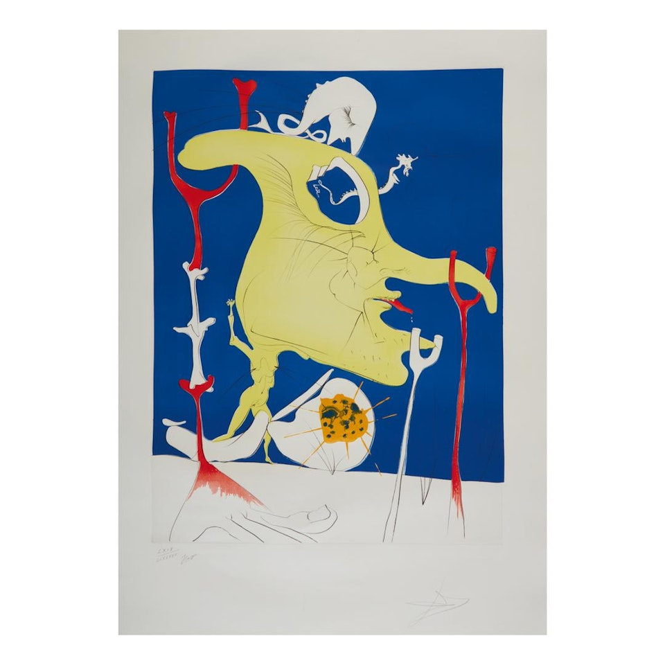 LA CONQUÊTE DU COSMOS II (M. & L. 641, 645-6, 650-2; F. 74-12) by Salvador Dali